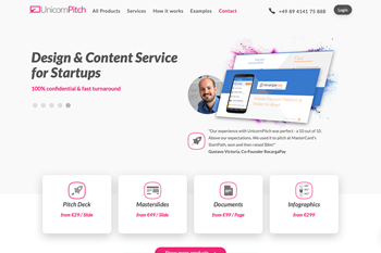 Magni & Tude UG (haftungsbeschränkt) Kunden & Projekte Website mit Preiskonfigurator für UnicornPitch